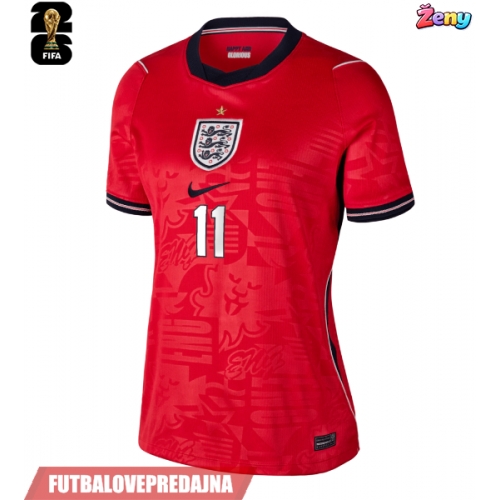Lacne Ženy Futbalové dres Anglicko Marcus Rashford #11 MS 2026 Krátky Rukáv - Preč